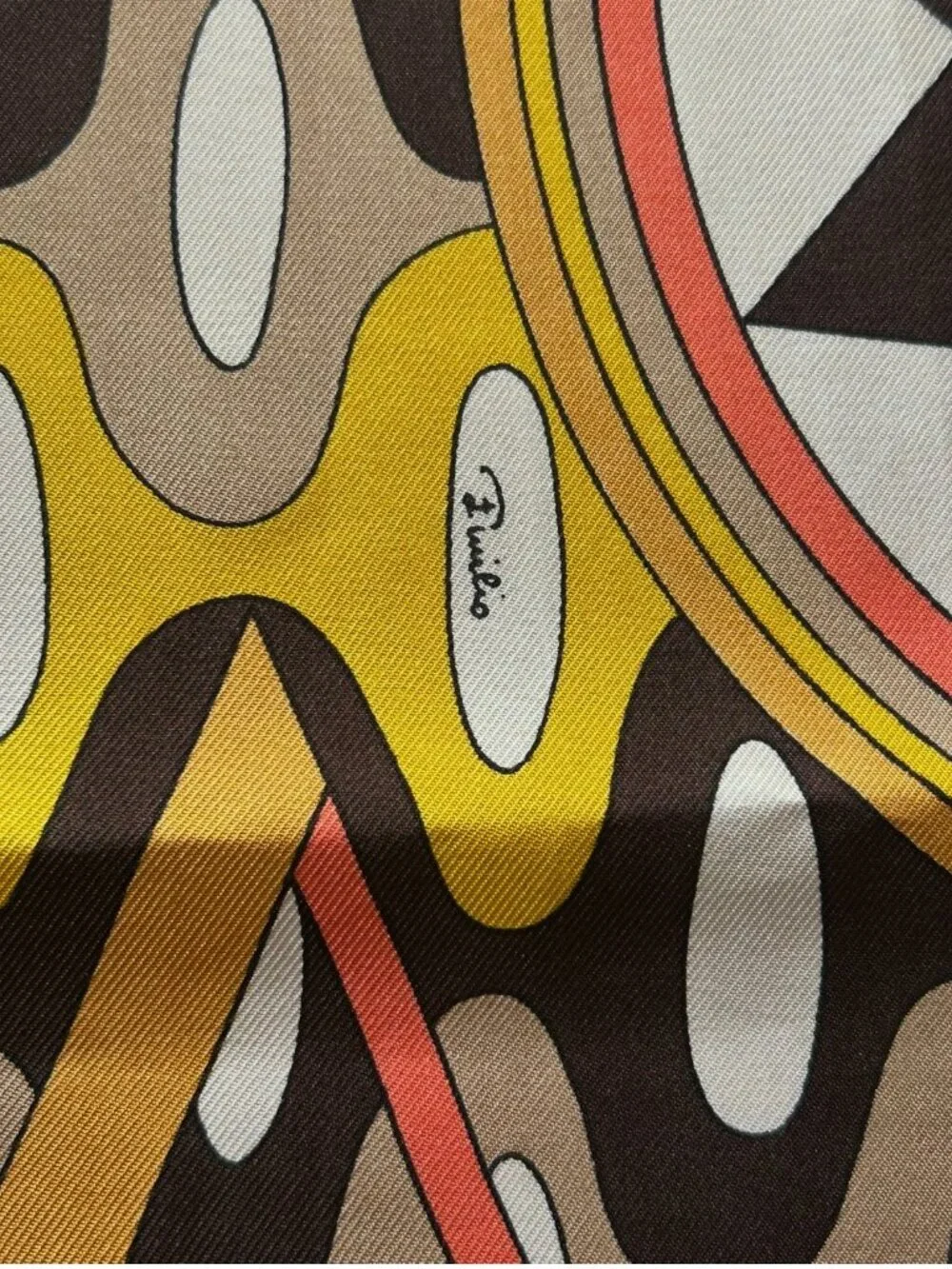 Vintage Emilio Pucci Silk Scarf Made in Italy Hand Rolled Edges
